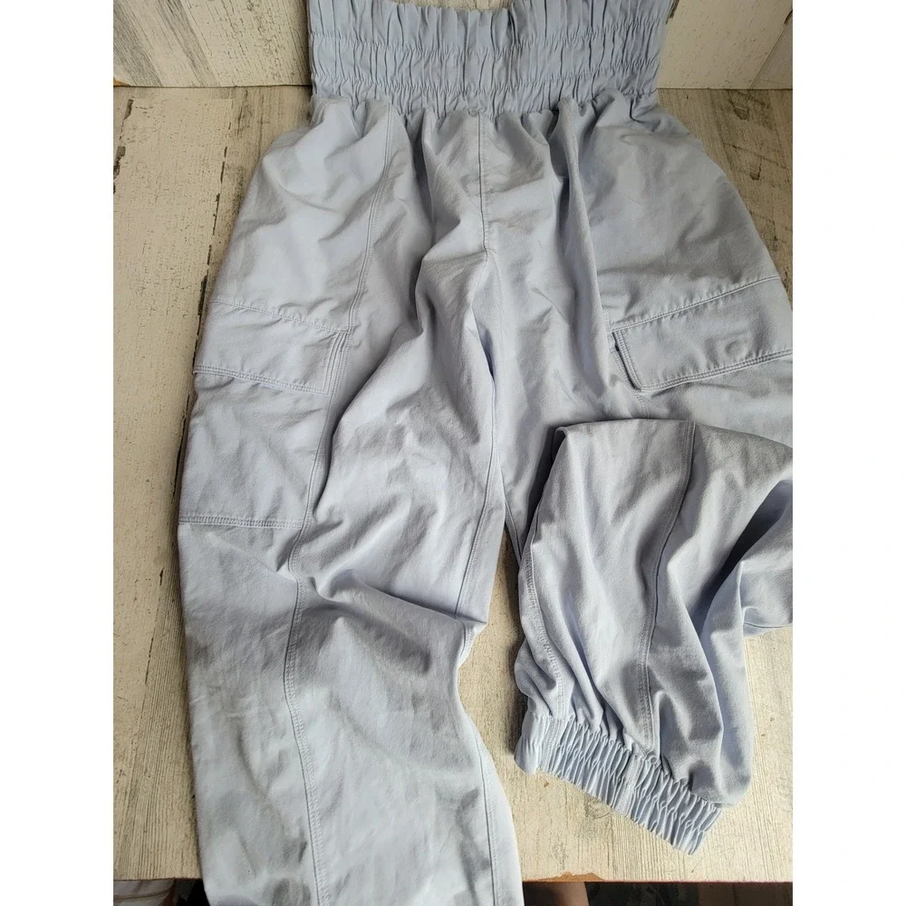 Athleta girl L/12 youth blue pants clothing apparel high-waisted jogger